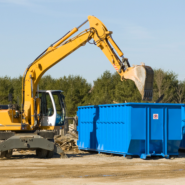 what size residential dumpster rentals are available in Hartsville Indiana